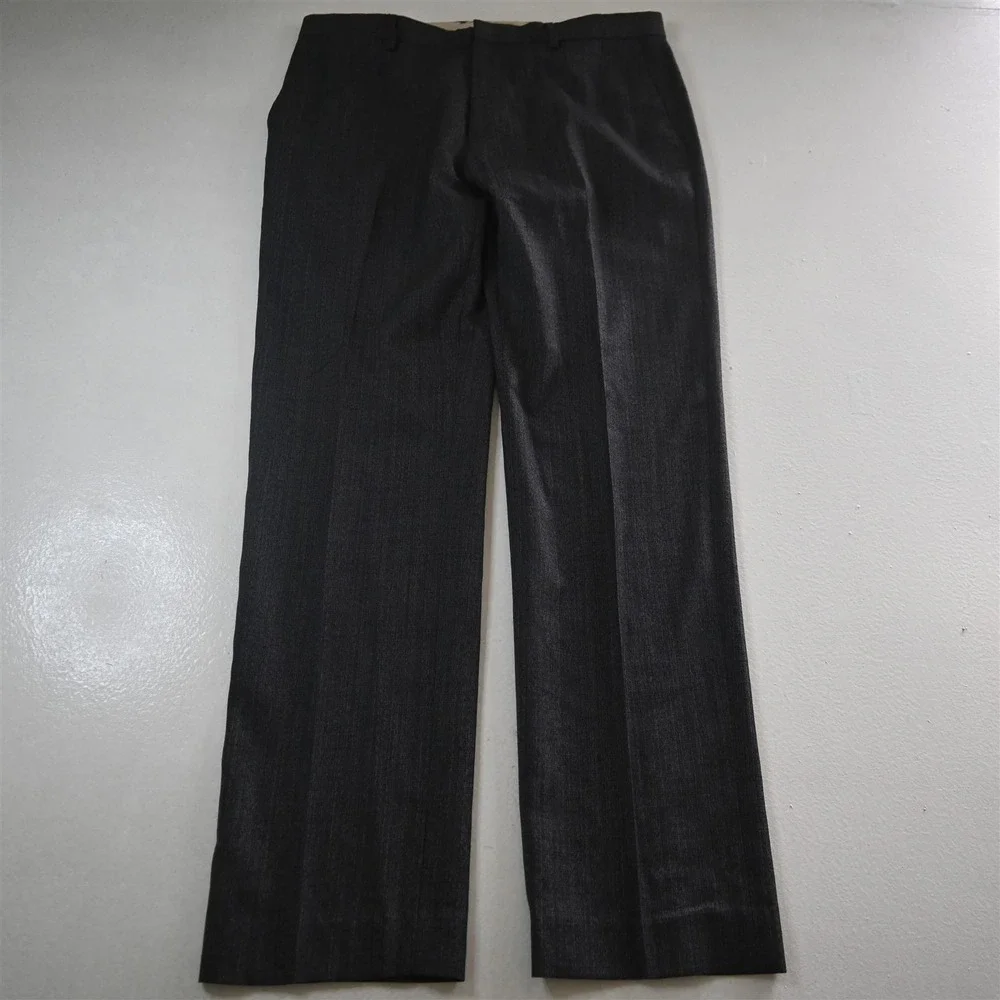 Banana Republic 34x34 Gray Heather 100% Wool 673154 Modern Slim Dress Mens Pants
